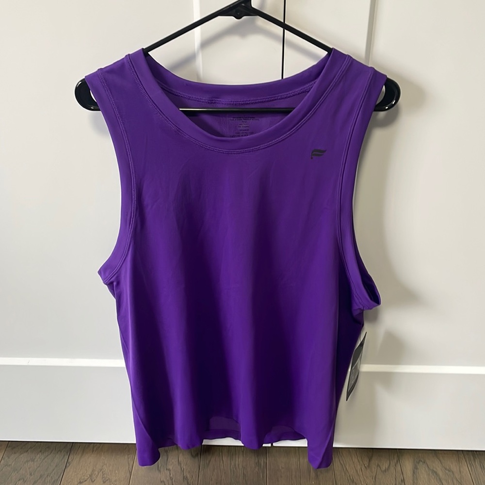 Fabletics Training Day Tank. Size large. Purple. NWT